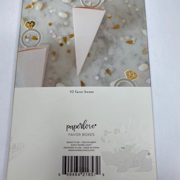 🚨3/$30🚨 PAPER LOVE FAVOR BOXES BRIDAL WEDDING - Picture 2 of 3